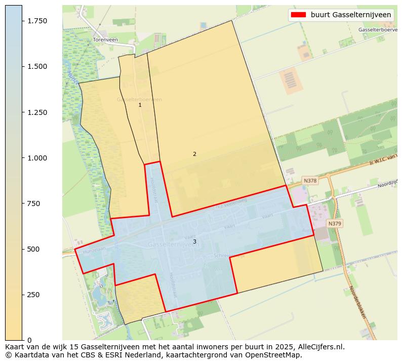 Afbeelding van de buurt Gasselternijveen op de kaart.