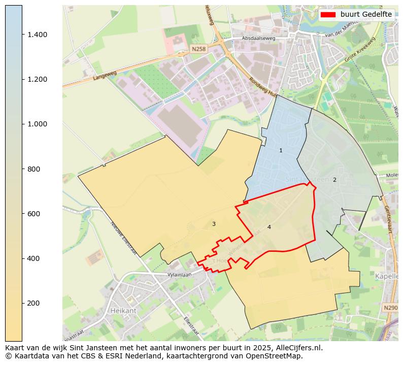 Afbeelding van de buurt Gedelfte op de kaart.