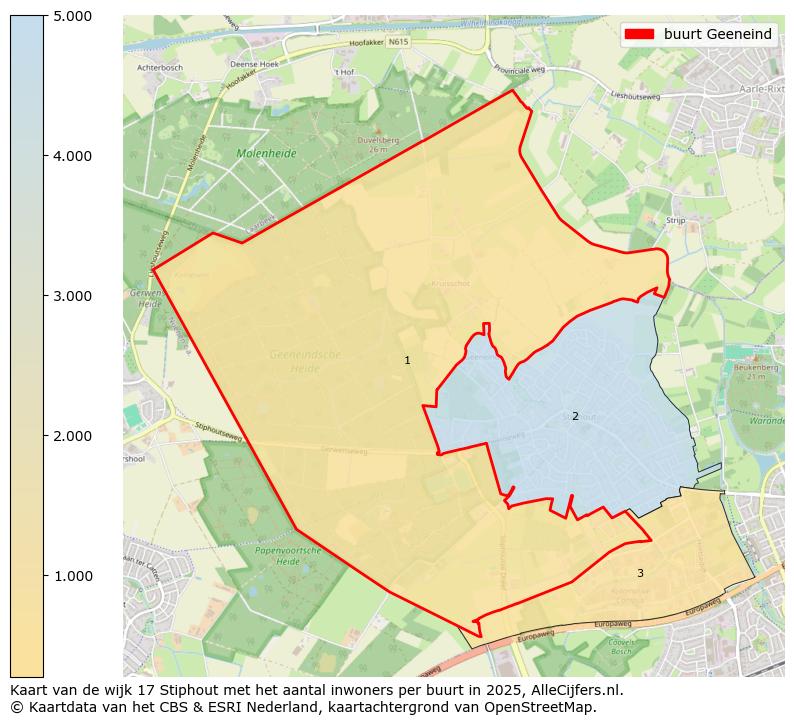 Afbeelding van de buurt Geeneind op de kaart.