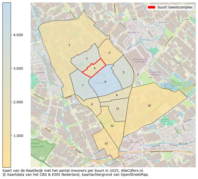 Afbeelding van de buurt Geestcomplex op de kaart.