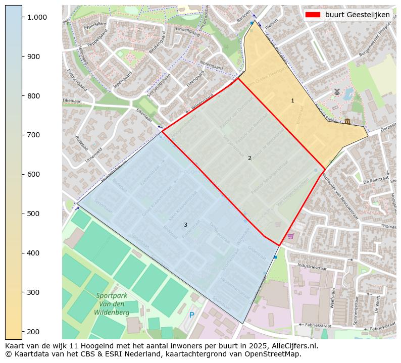 Afbeelding van de buurt Geestelijken op de kaart.