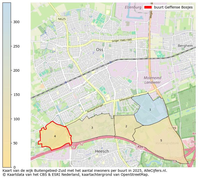 Afbeelding van de buurt Geffense Bosjes op de kaart.