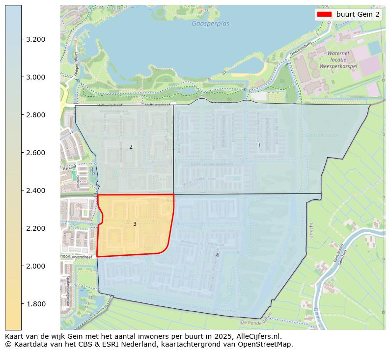 Afbeelding van de buurt Gein 2 op de kaart.