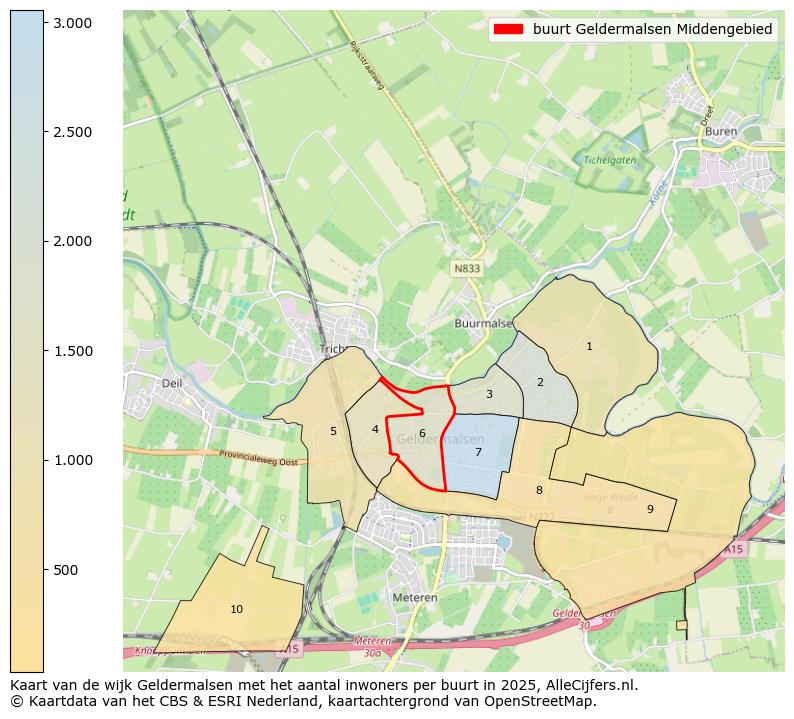 Afbeelding van de buurt Geldermalsen Middengebied op de kaart.