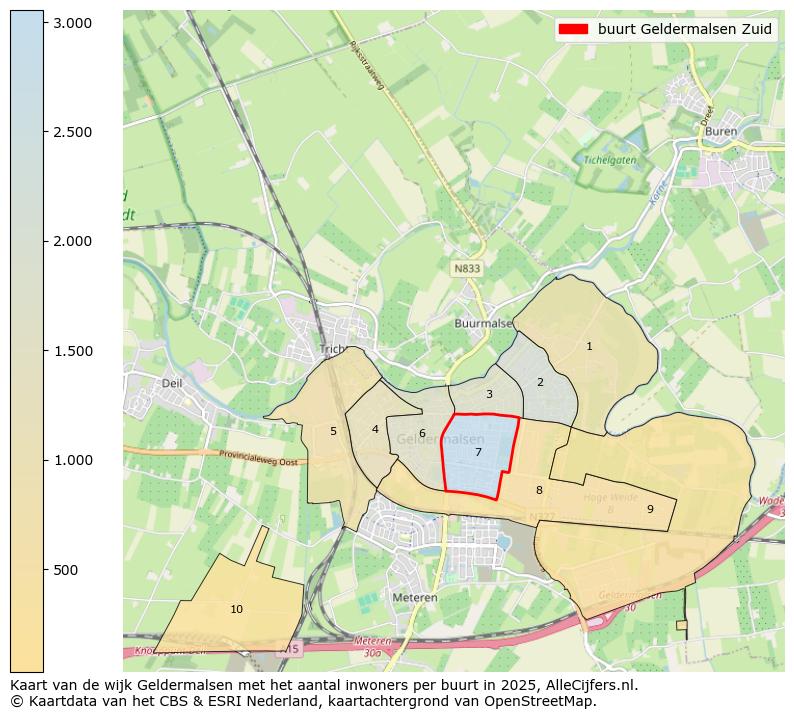 Afbeelding van de buurt Geldermalsen Zuid op de kaart.