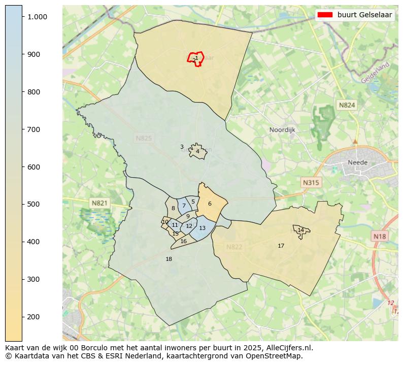 Afbeelding van de buurt Gelselaar op de kaart.