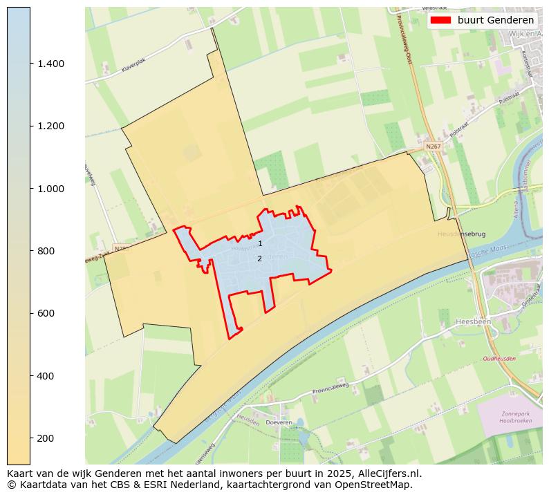 Afbeelding van de buurt Genderen op de kaart.