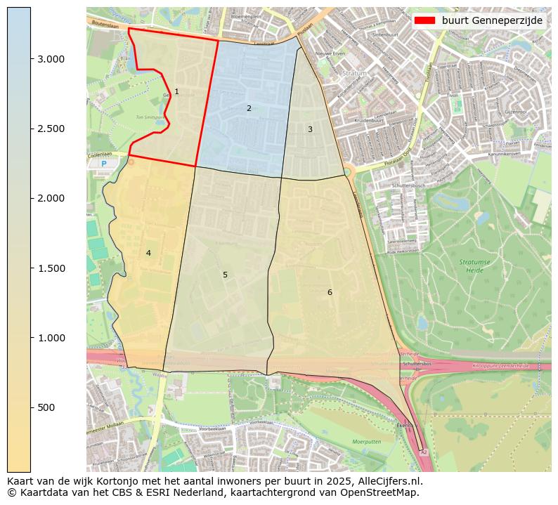 Afbeelding van de buurt Genneperzijde op de kaart.