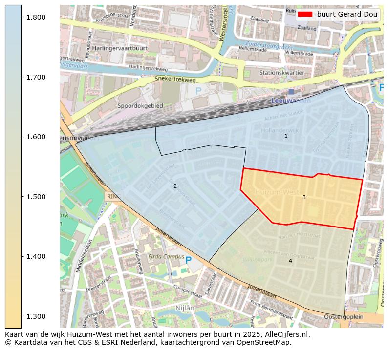 Afbeelding van de buurt Gerard Dou op de kaart.