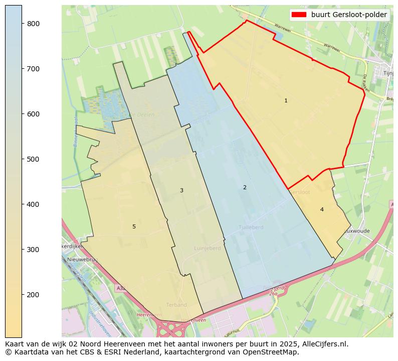 Afbeelding van de buurt Gersloot-polder op de kaart.