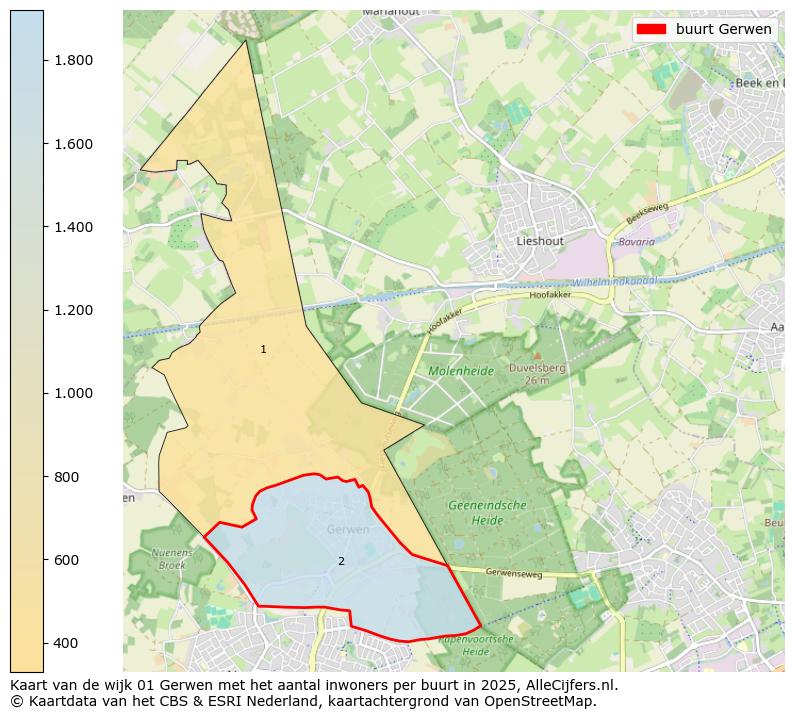 Afbeelding van de buurt Gerwen op de kaart.