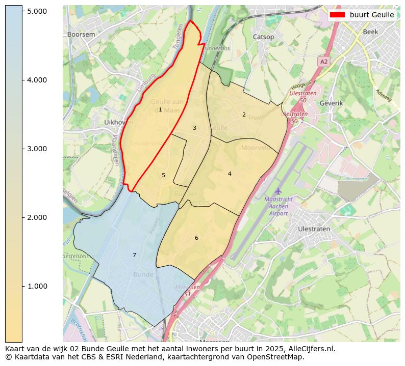 Afbeelding van de buurt Geulle op de kaart.