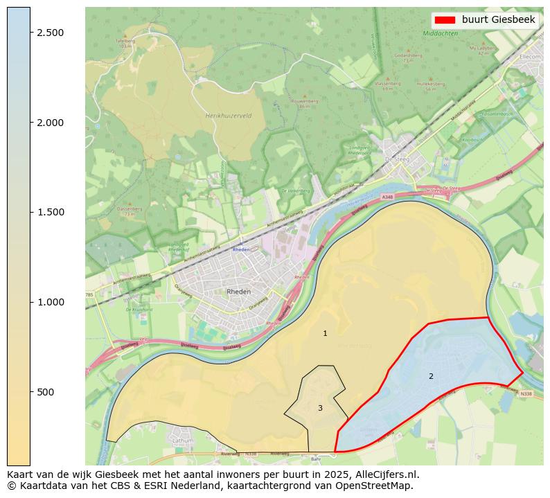 Afbeelding van de buurt Giesbeek op de kaart.