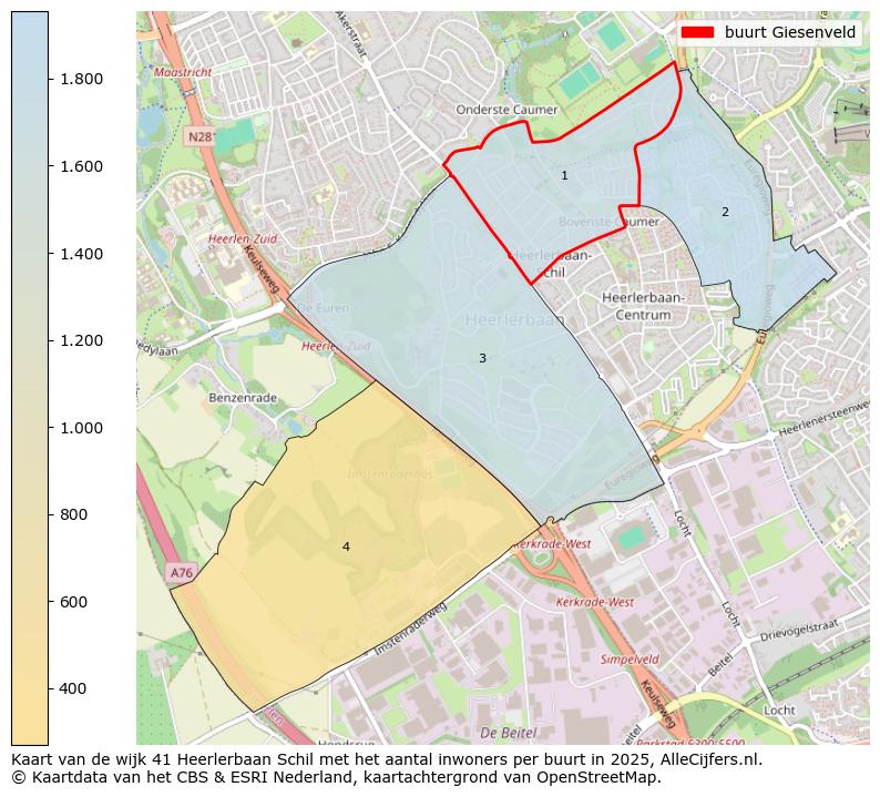 Afbeelding van de buurt Giesenveld op de kaart.