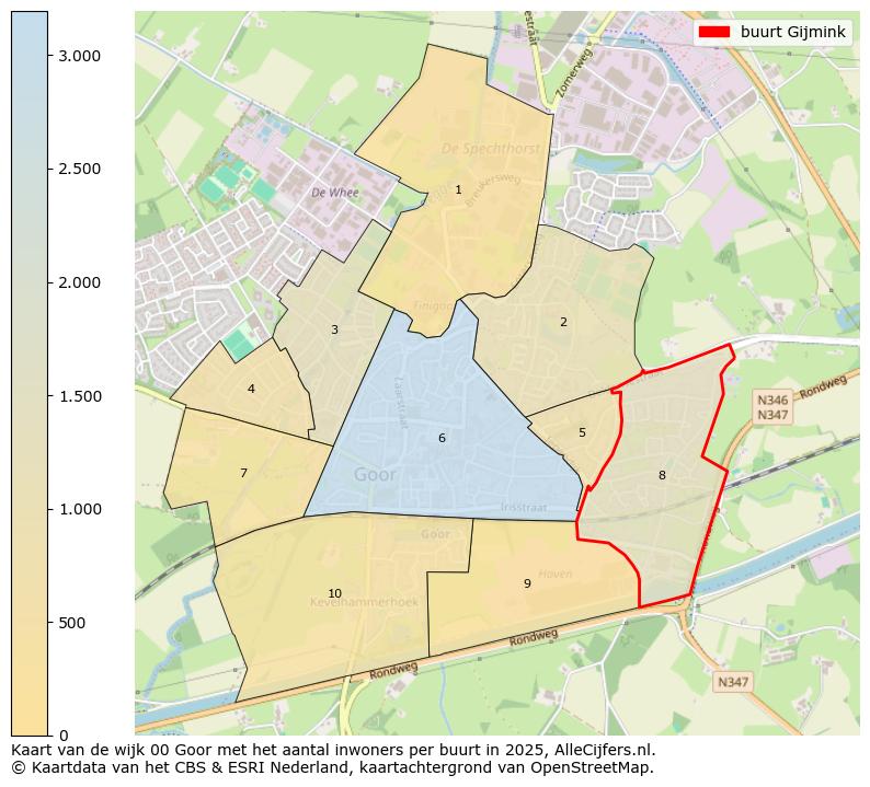 Afbeelding van de buurt Gijmink op de kaart.