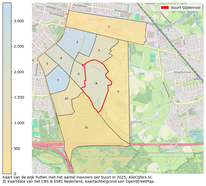 Afbeelding van de buurt Gijzenrooi op de kaart.