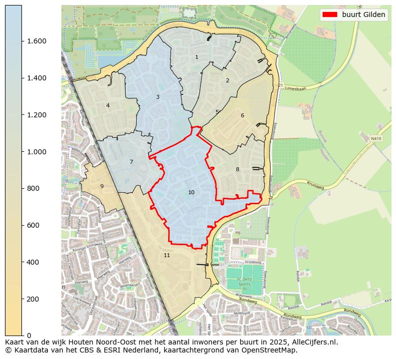 Afbeelding van de buurt Gilden op de kaart.