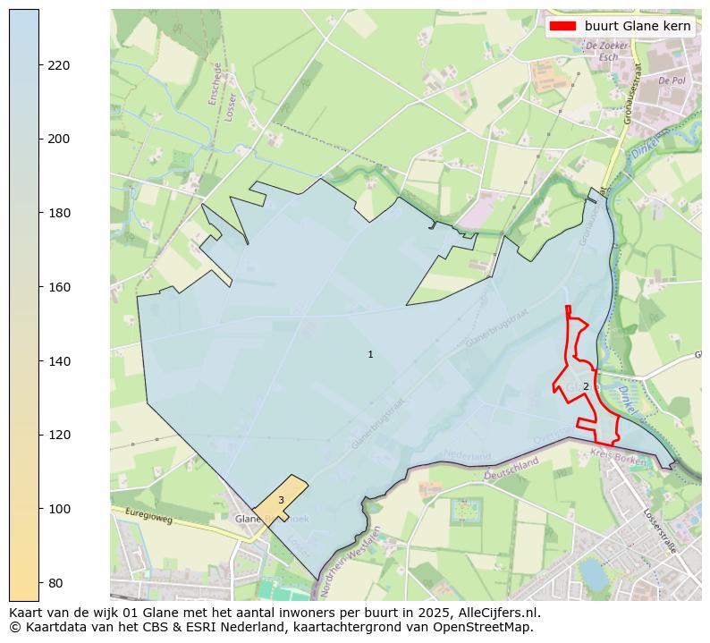 Afbeelding van de buurt Glane kern op de kaart.