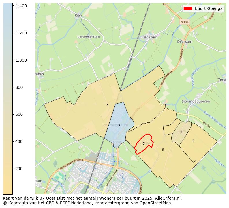Afbeelding van de buurt Goënga op de kaart.