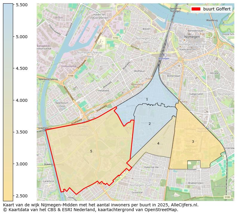 Afbeelding van de buurt Goffert op de kaart.