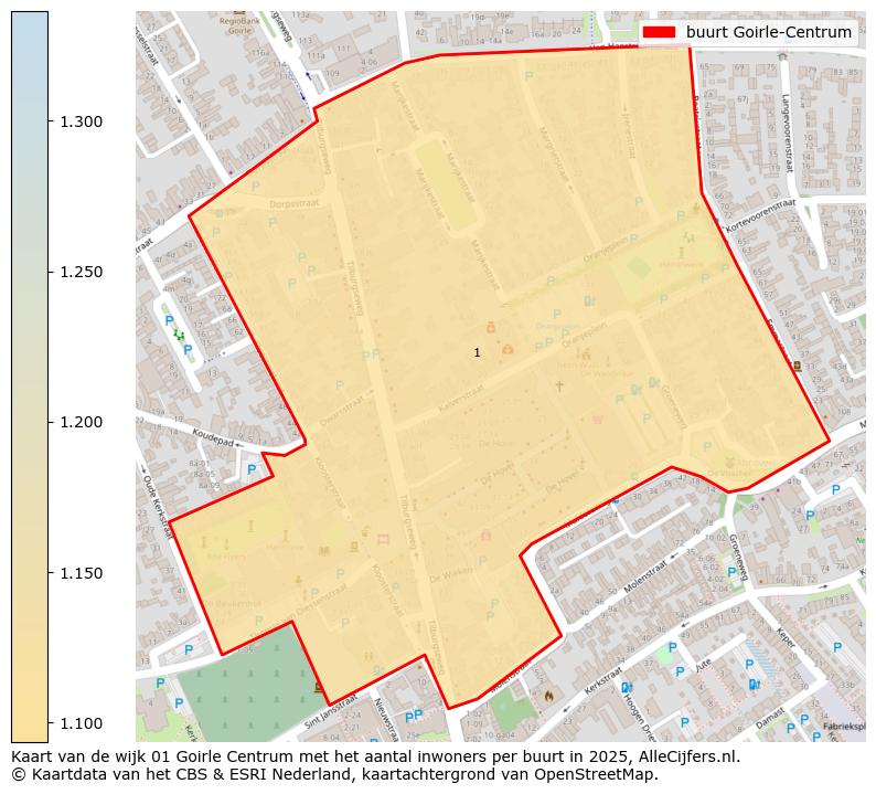 Afbeelding van de buurt Goirle-Centrum op de kaart.