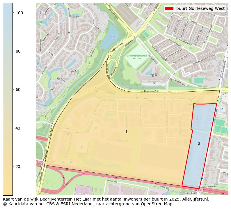 Afbeelding van de buurt Goirleseweg West op de kaart.