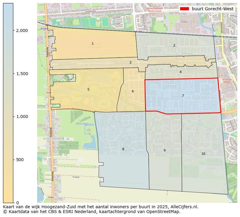 Afbeelding van de buurt Gorecht-West op de kaart.