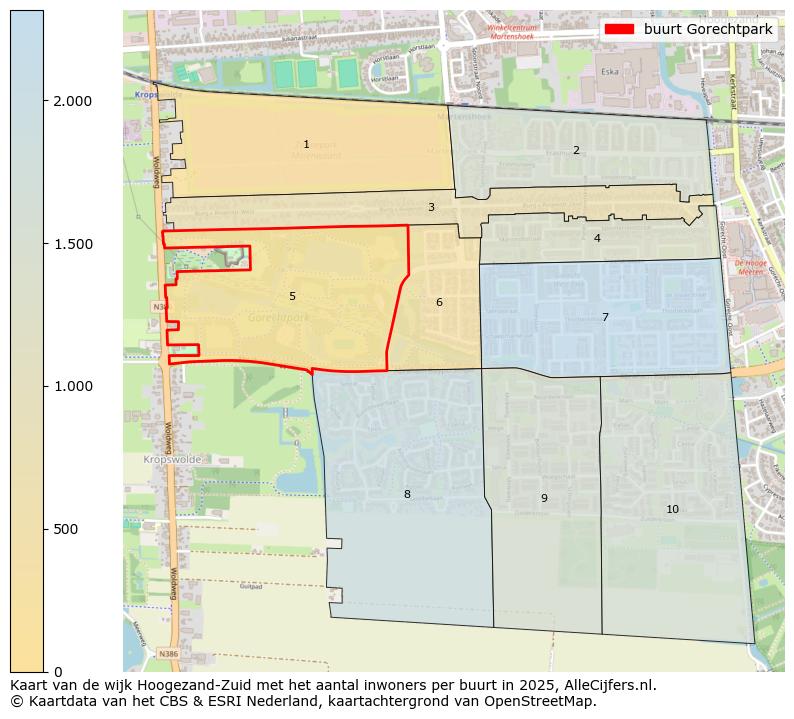 Afbeelding van de buurt Gorechtpark op de kaart.