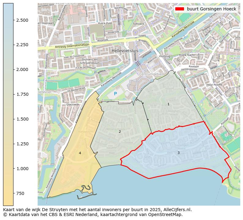 Afbeelding van de buurt Gorsingen Hoeck op de kaart.
