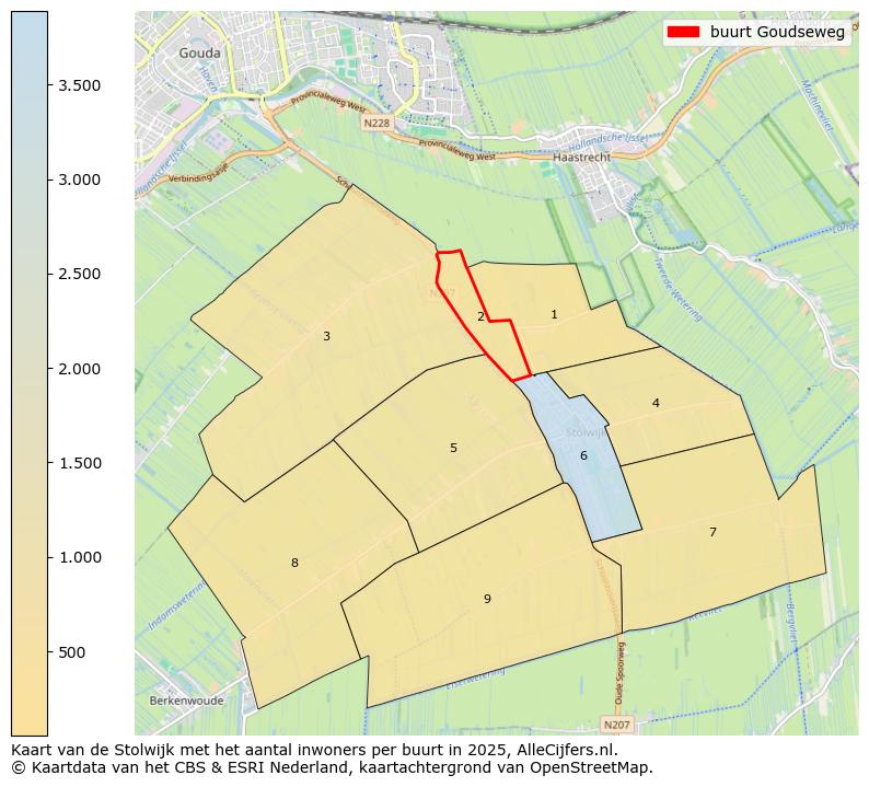 Afbeelding van de buurt Goudseweg op de kaart.