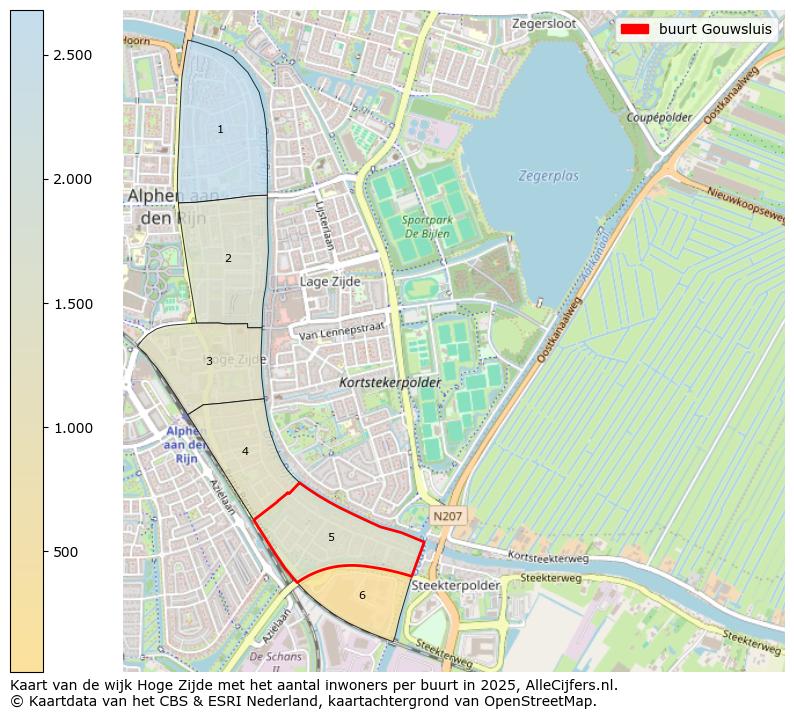 Afbeelding van de buurt Gouwsluis op de kaart.