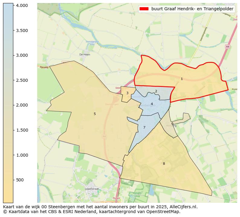Afbeelding van de buurt Graaf Hendrik- en Triangelpolder op de kaart.