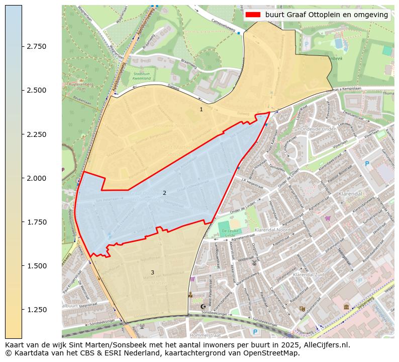 Afbeelding van de buurt Graaf Ottoplein en omgeving op de kaart.
