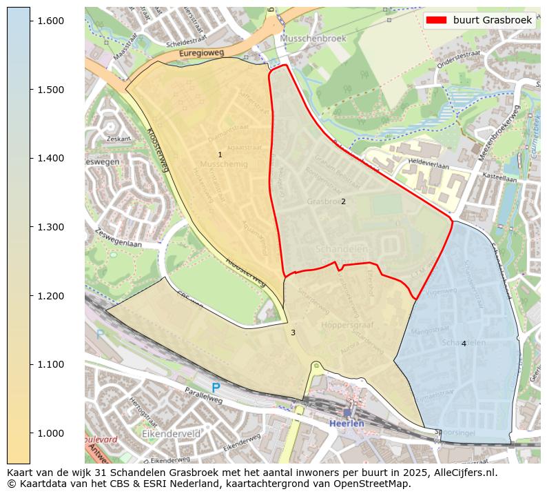 Afbeelding van de buurt Grasbroek op de kaart.