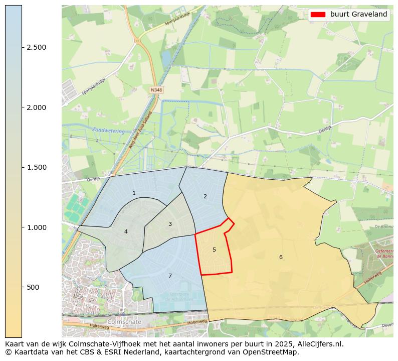 Afbeelding van de buurt Graveland op de kaart.