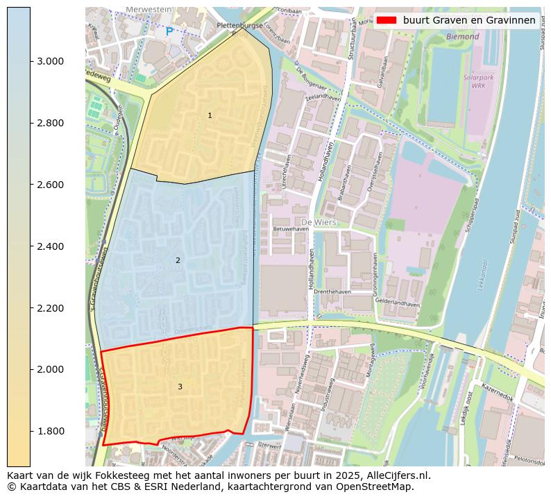 Afbeelding van de buurt Graven en Gravinnen op de kaart.