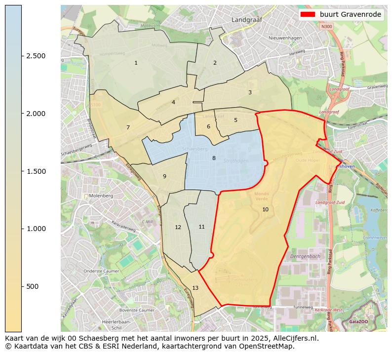 Afbeelding van de buurt Gravenrode op de kaart.