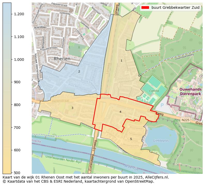 Afbeelding van de buurt Grebbekwartier Zuid op de kaart.