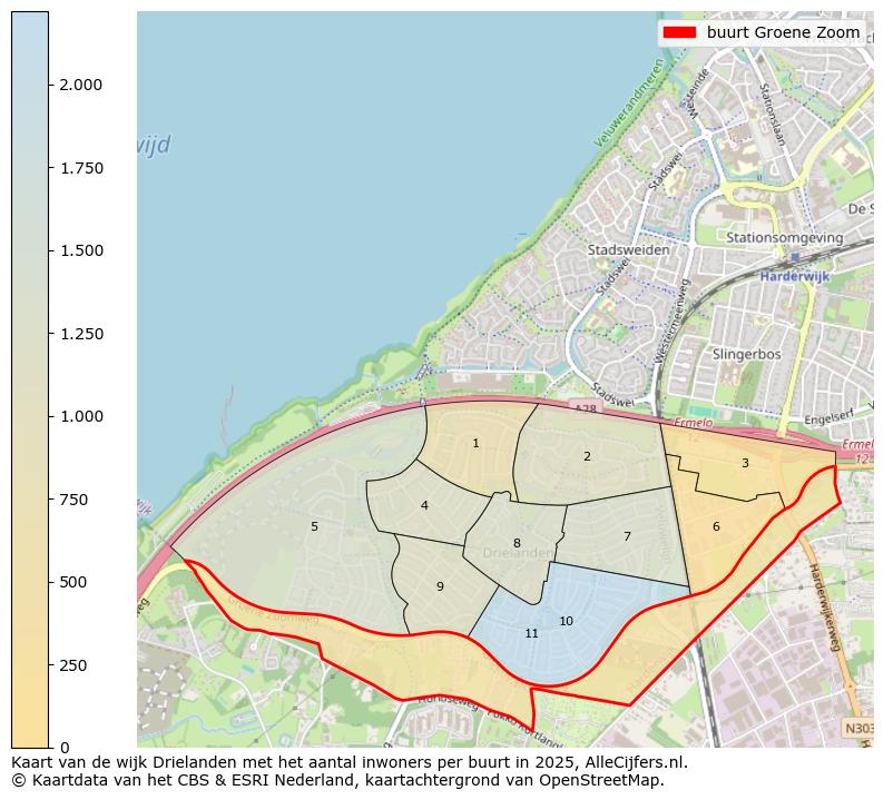 Afbeelding van de buurt Groene Zoom op de kaart.