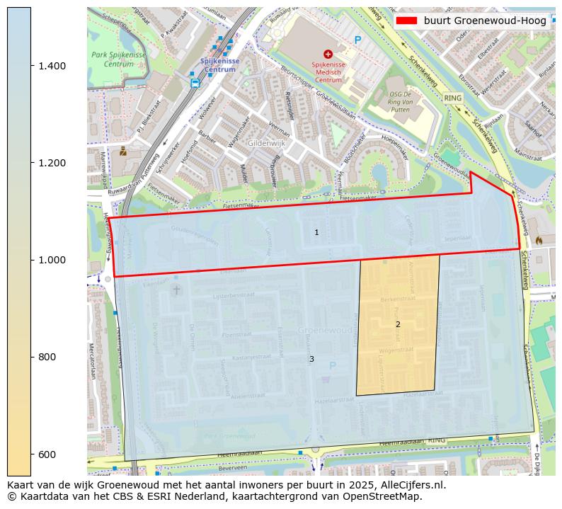 Afbeelding van de buurt Groenewoud-Hoog op de kaart.