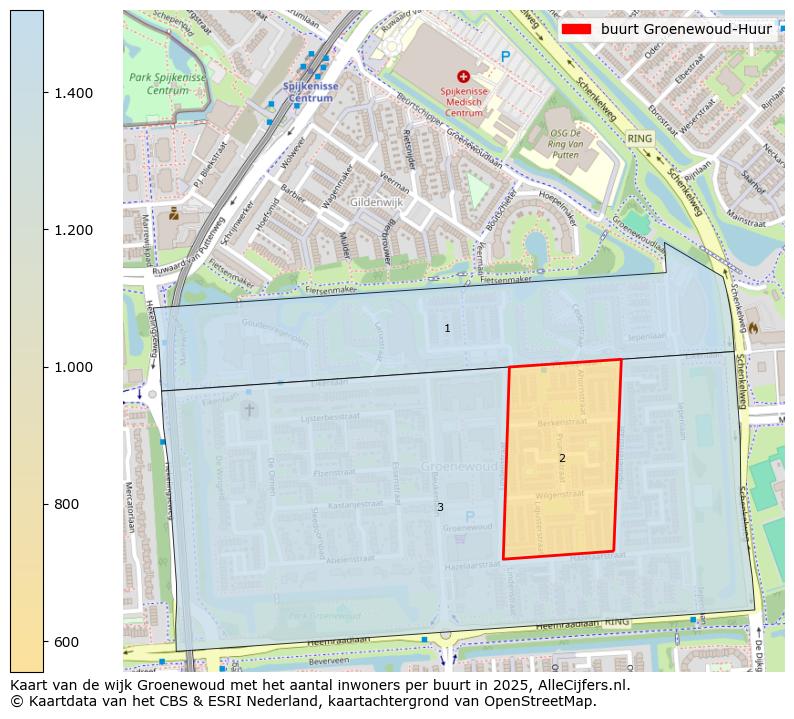 Afbeelding van de buurt Groenewoud-Huur op de kaart.