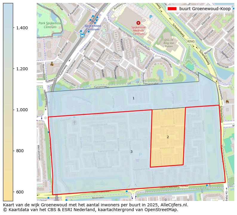 Afbeelding van de buurt Groenewoud-Koop op de kaart.