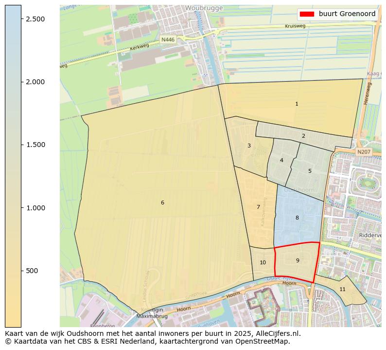 Afbeelding van de buurt Groenoord op de kaart.