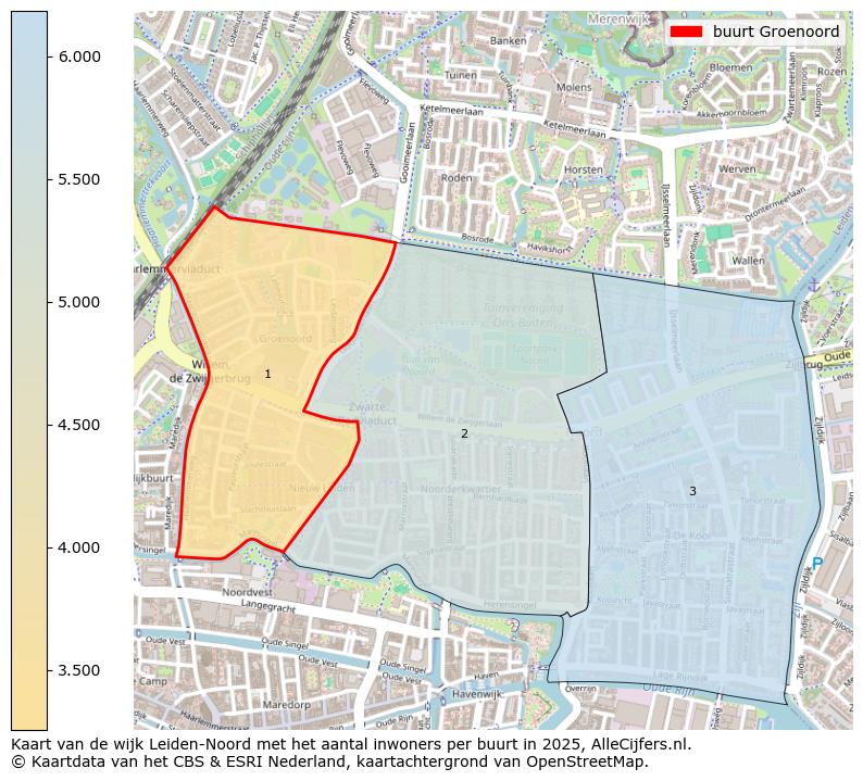 Afbeelding van de buurt Groenoord op de kaart.