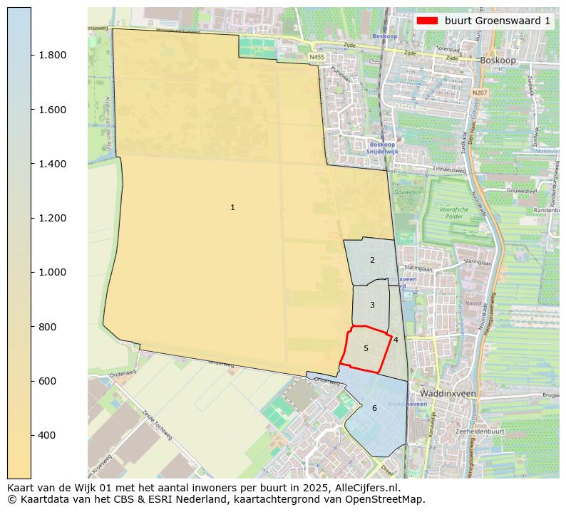 Afbeelding van de buurt Groenswaard 1 op de kaart.
