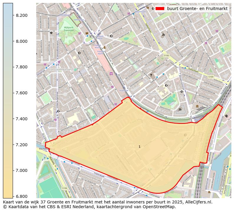 Afbeelding van de buurt Groente- en Fruitmarkt op de kaart.