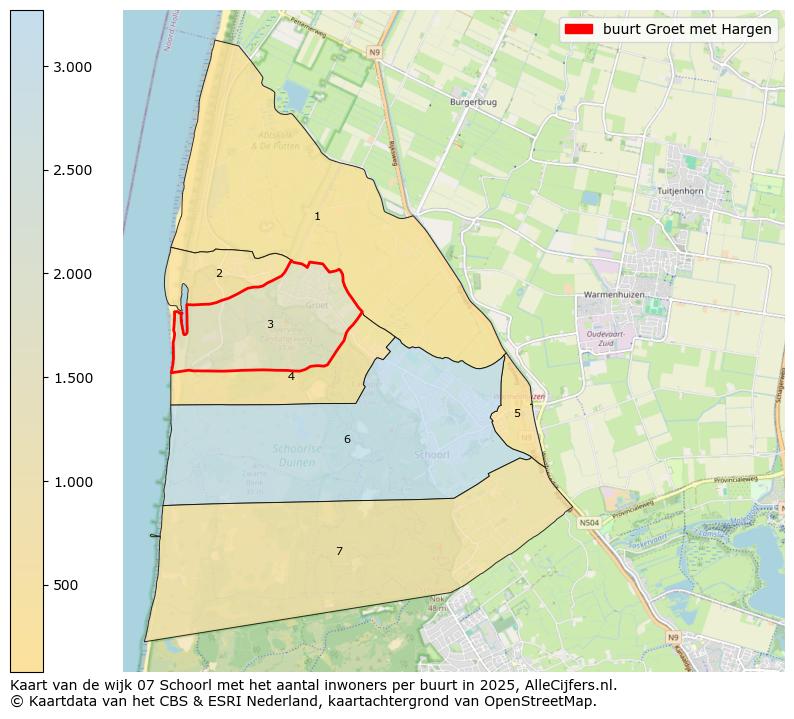 Afbeelding van de buurt Groet met Hargen op de kaart.