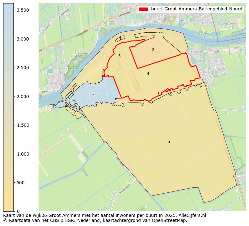 Afbeelding van de buurt Groot-Ammers-Buitengebied-Noord op de kaart.