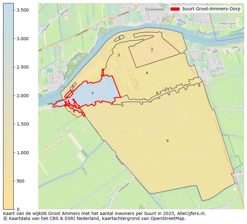Afbeelding van de buurt Groot-Ammers-Dorp op de kaart.