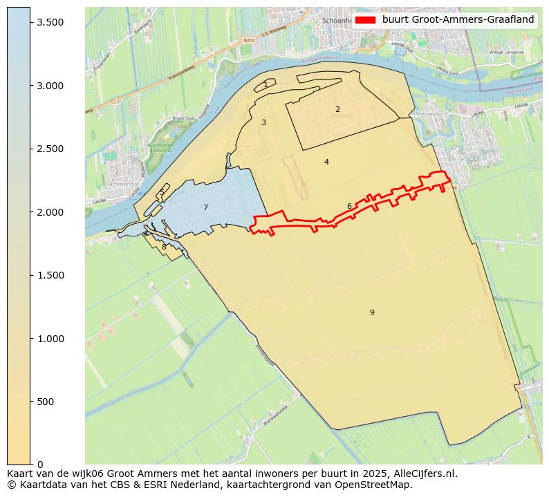Afbeelding van de buurt Groot-Ammers-Graafland op de kaart.
